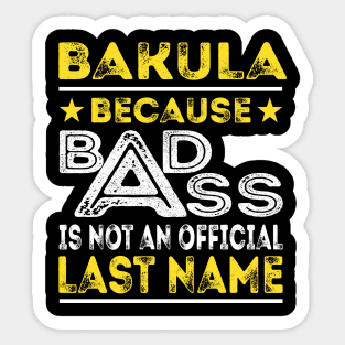 BAKULA Sticker